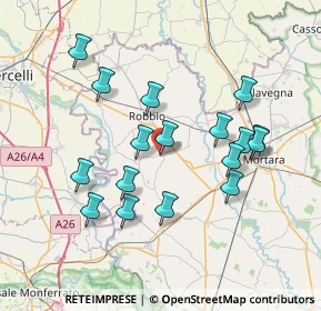 Mappa Via Ponte Nuovo, 27030 Castelnovetto PV, Italia (7.06059)