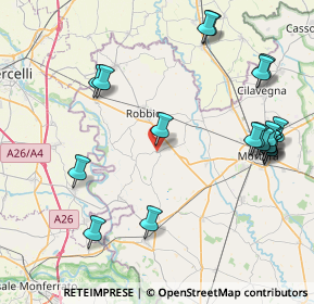 Mappa Via Ponte Nuovo, 27030 Castelnovetto PV, Italia (9.8085)