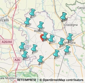 Mappa Via Ponte Nuovo, 27030 Castelnovetto PV, Italia (7.416)