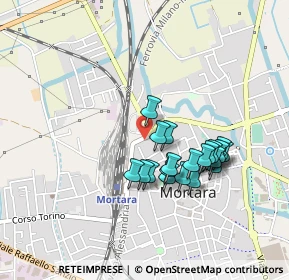 Mappa Via G. Romero, 27036 Mortara PV, Italia (0.383)