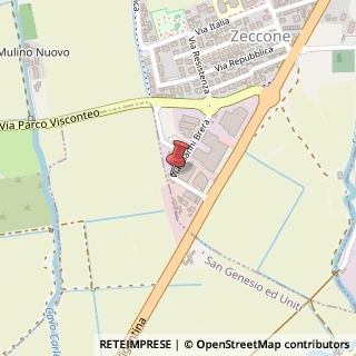 Mappa Via Gianni Brera, 6/a, 27010 Zeccone, Pavia (Lombardia)