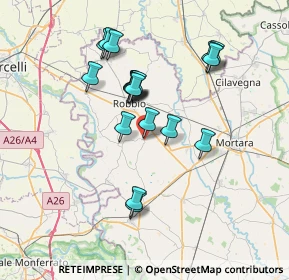 Mappa Via Sabbione, 27030 Castelnovetto PV, Italia (6.35684)