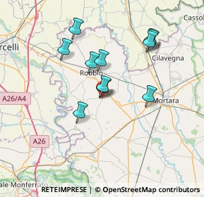 Mappa Via Sabbione, 27030 Castelnovetto PV, Italia (6.30273)