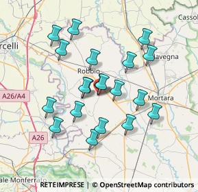Mappa Via Sabbione, 27030 Castelnovetto PV, Italia (6.453)