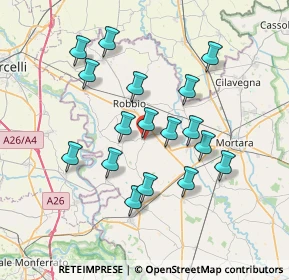 Mappa Via Sabbione, 27030 Castelnovetto PV, Italia (6.60294)