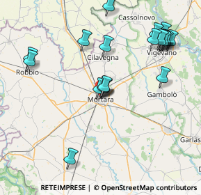 Mappa Via S. Maria di Castello, 27036 Mortara PV, Italia (8.9245)