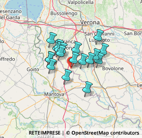 Mappa Via Sorte, 37060 Nogarole Rocca VR, Italia (9.1275)