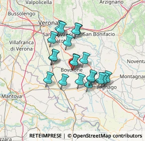 Mappa Via dei Caduti, 37051 Bovolone VR, Italia (10.4455)