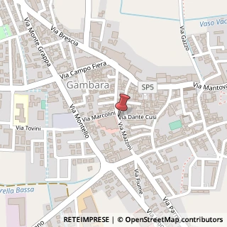 Mappa Via Giuseppe Mazzini, 13, 25020 Gambara, Brescia (Lombardia)