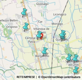 Mappa Via B. Luini, 27012 Certosa di Pavia PV, Italia (3.01417)