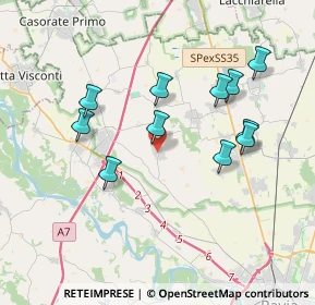 Mappa Vicolo Re, 27020 Marcignago PV, Italia (3.54455)