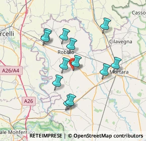 Mappa Via Asilo Gambarana, 27030 Castelnovetto PV, Italia (6.44167)