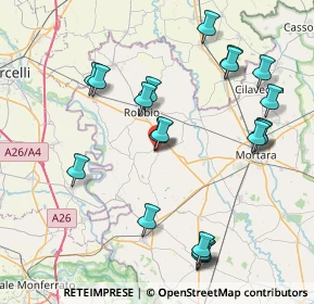 Mappa Via Asilo Gambarana, 27030 Castelnovetto PV, Italia (8.761)