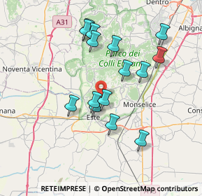 Mappa 35030 Baone PD, Italia (6.82533)