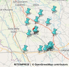 Mappa Via Santa Toscana, 37051 Bovolone VR, Italia (7.34471)