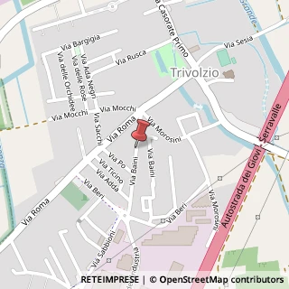 Mappa Via Francesco Baini, 25/D, 27020 Trivolzio, Pavia (Lombardia)