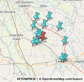 Mappa Via S.ta Toscana, 37051 Bovolone VR, Italia (5.59615)