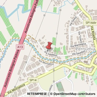 Mappa Via Savellon, 42, 35020 Pernumia, Padova (Veneto)