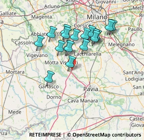 Mappa Milano - Genova, 27020 Binasco MI, Italia (12.51333)