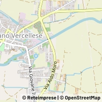 Mapa Asigliano Vercellese