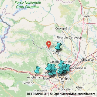 Mappa Via San Giovanni, 10075 Mathi TO, Italia (18.0995)