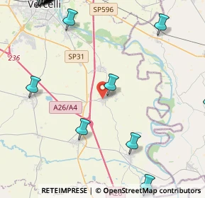 Mappa Regione Spassone, 13010 Pezzana VC, Italia (7.2405)