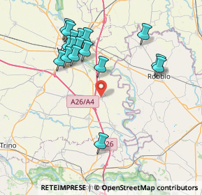 Mappa Regione Spassone, 13010 Pezzana VC, Italia (8.00706)