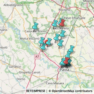 Mappa Via R. Schumann, 27020 Marcignago PV, Italia (7.304)