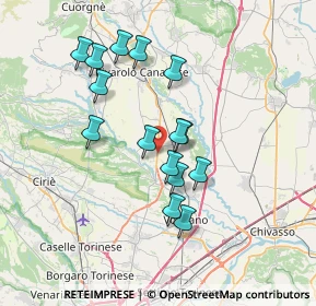 Mappa SP 460 di Ceresole, 10086 Rivarolo Canavese TO, Italia (6.30867)