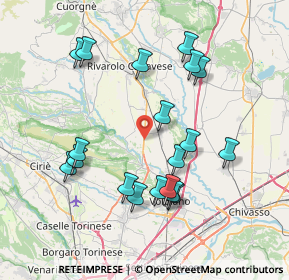 Mappa SP 460 di Ceresole, 10086 Rivarolo Canavese TO, Italia (7.69842)