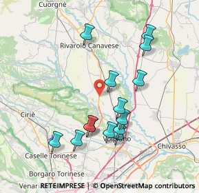 Mappa SP 460 di Ceresole, 10086 Rivarolo Canavese TO, Italia (7.38286)