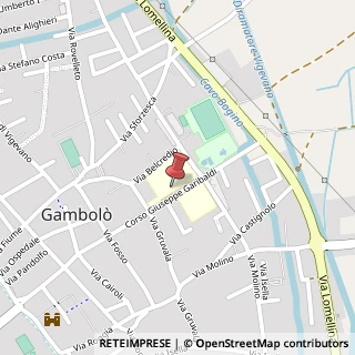 Mappa Corso Garibaldi, 18, 27025 Gambolò, Pavia (Lombardia)