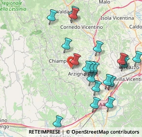 Mappa Via Chiampo, 36071 Arzignano VI, Italia (8.432)