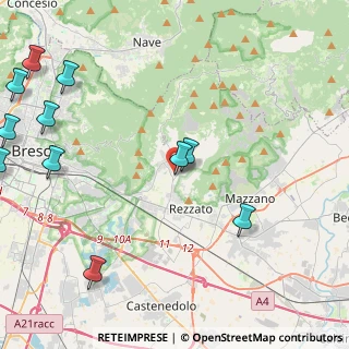 Mappa Botticino via Molini n, 25082 Botticino BS, Italia (6.25833)
