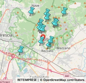 Mappa Botticino via Molini n, 25082 Botticino BS, Italia (2.92929)
