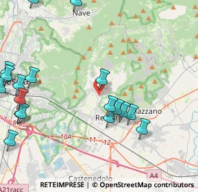 Mappa Botticino via Molini n, 25082 Botticino BS, Italia (5.50158)