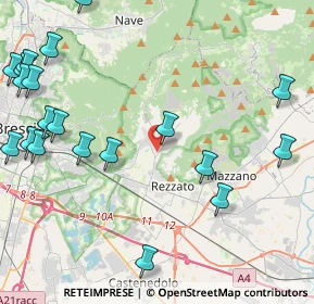 Mappa Botticino via Molini n, 25082 Botticino BS, Italia (5.785)