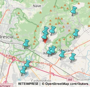 Mappa Botticino via Molini n, 25082 Botticino BS, Italia (3.7875)