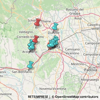 Mappa Viale Sant' Agostino, 36100 Vicenza VI, Italia (9.87923)