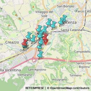 Mappa Viale Sant' Agostino, 36100 Vicenza VI, Italia (1.44471)