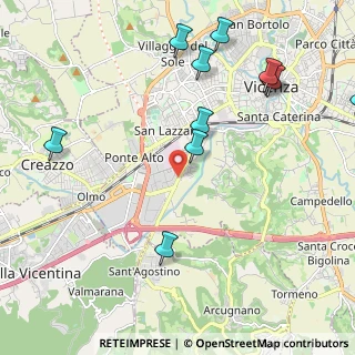 Mappa Viale Sant' Agostino, 36100 Vicenza VI, Italia (2.56545)