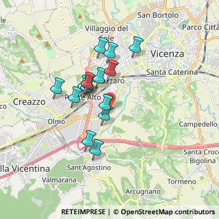 Mappa Viale Sant' Agostino, 36100 Vicenza VI, Italia (1.426)