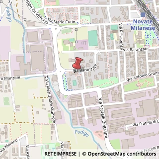 Mappa Via Baranzate, 79C, 20026 Novate Milanese, Milano (Lombardia)
