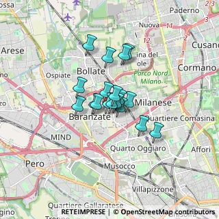 Mappa Via Filippo Turati, 20026 Novate Milanese MI, Italia (0.98611)