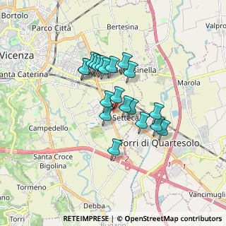Mappa Centro Comm. Palladio, 36100 Vicenza VI, Italia (1.285)