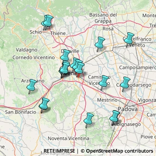 Mappa Centro Comm. Palladio, 36100 Vicenza VI, Italia (15.3285)