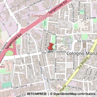 Mappa Via Felice Cavallotti, 61, 20093 Cologno Monzese, Milano (Lombardia)