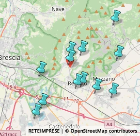 Mappa Via Massimo D'Azeglio, 25082 Botticino BS, Italia (3.79917)