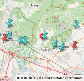 Mappa Via Massimo D'Azeglio, 25082 Botticino BS, Italia (5.39917)