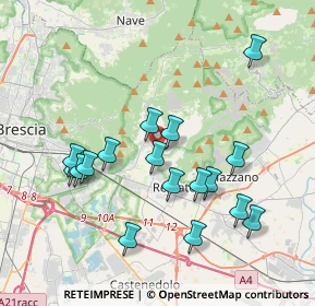 Mappa Via Massimo D'Azeglio, 25082 Botticino BS, Italia (3.75059)